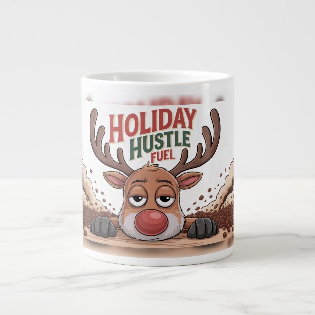 Holiday Hustle Fuel  Jumbo-Tasse (Vorderseite)