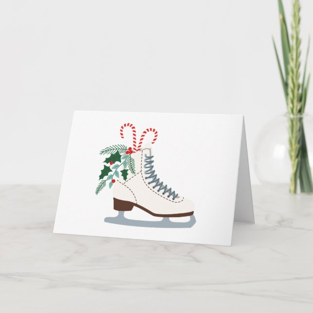 Holiday Ice Skate Karte (Vorderseite)