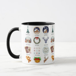 Holiday Icons Compilation Christmas Coffee Cup Tasse