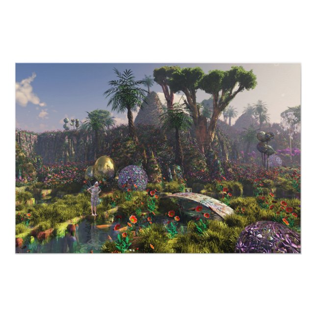 Holiday in Paradise - by Jurgen Ziewe Canvas Print Poster (Vorderseite)