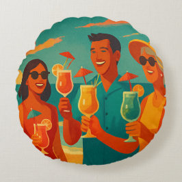 Holiday is rundes kissen