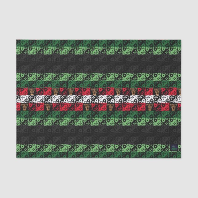 Holiday Jingle Wrapping Tissue Paper Seidenpapier (Vorderseite)