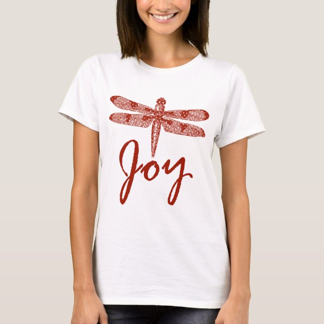 Holiday Joy Dragonfly T-Shirt (Vorderseite)