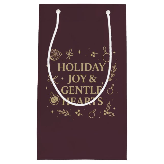 Holiday Joy Gift Bag Kleine Geschenktüte (Vorderseite)