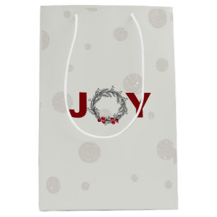 HOLIDAY JOY Gift Medium Gift Bag Mittlere Geschenktüte