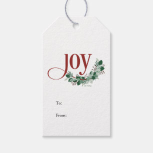 Holiday Joy Gift Tag Geschenkanhänger