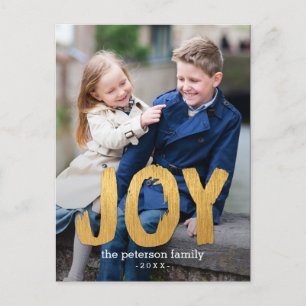 Holiday Joy Holiday Foto Card Postkarte