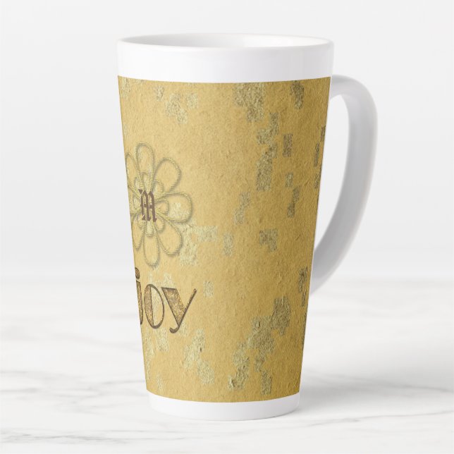 Holiday Joy Mit Monogramm Milchtasse (Rechte Ecke)