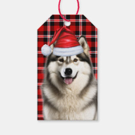 Holiday Kariert Alaskan Malamute Dog Lover Weihnac Geschenkanhänger