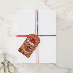 Holiday Kariert Australian Terrier Dog Weihnachten Geschenkanhänger