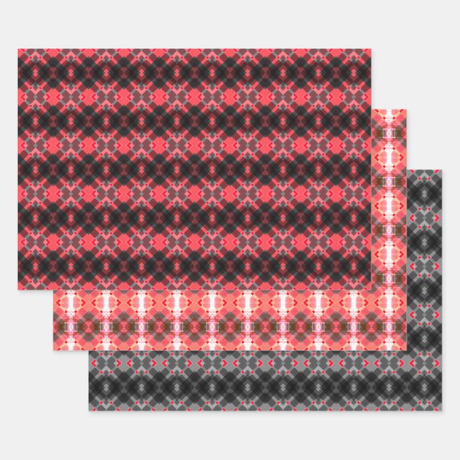 Holiday Kariert Gift Wrap Geschenkpapier Set (Set)