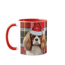 Holiday Kariert King Charles Spaniel Weihnachtshun
