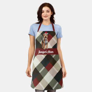 Holiday Kariert Lakeland Terrier Santa Dog Weihnac Schürze