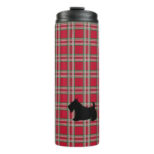 Holiday Kariert Scottish Terrier Coffee Tumbler Thermosbecher