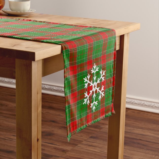 Holiday Kariert Table Runner Kurzer Tischläufer (Beispiel)