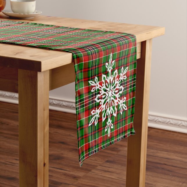 Holiday Kariert Table Runner Kurzer Tischläufer (Beispiel)