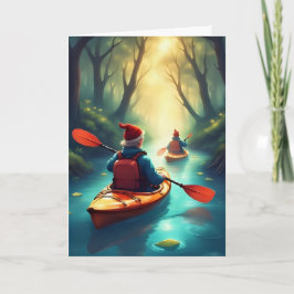 Holiday Kayak Journey - Paddling Adventure Card Karte