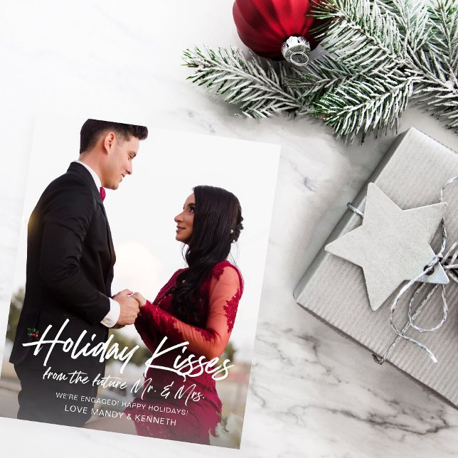 Holiday Kiss Future Foto Verlobt Flyer (Von Creator hochgeladen)
