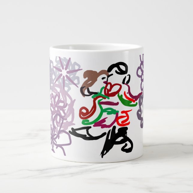 Holiday Kiss  Jumbo-Tasse (Vorderseite)