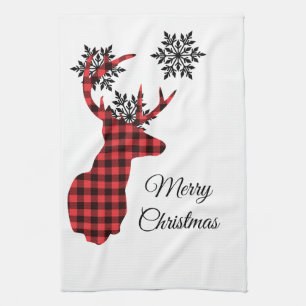 Holiday Kitchen Towel Deer Geschirrtuch