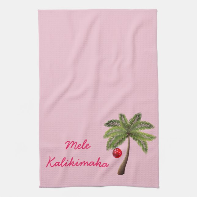Holiday Kitchen Towel Mele Kalikimaka Geschirrtuch (Vertikal)