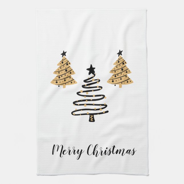 Holiday Kitchen Towel Trees Geschirrtuch (Vertikal)