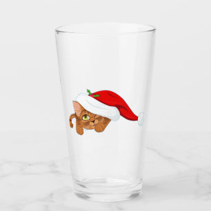 Holiday Kitten Glas