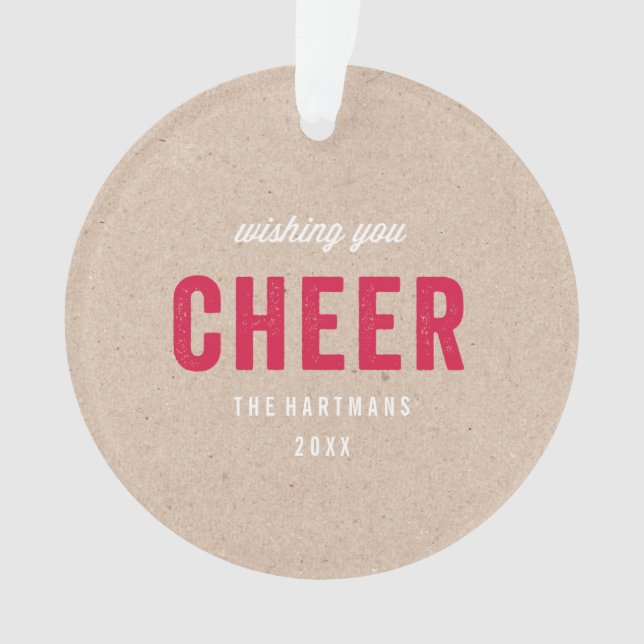 Holiday Kraft Ornament (Vorderseite)
