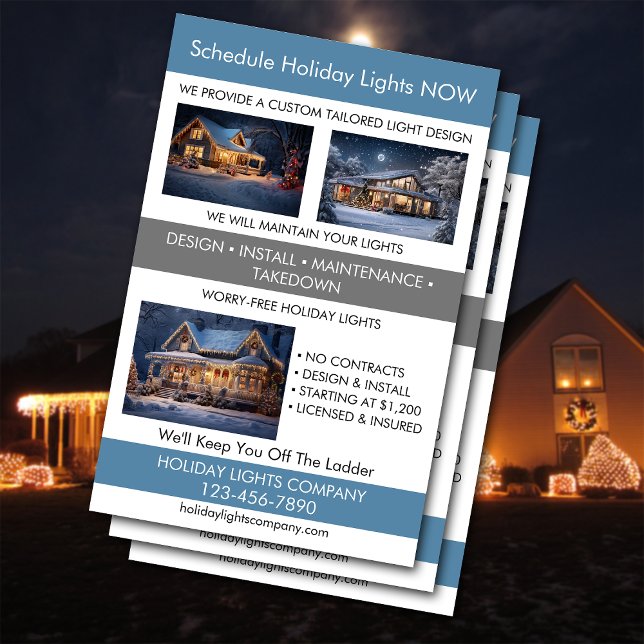 Holiday Light Installation Company Flyer (Von Creator hochgeladen)
