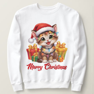 Holiday Lights & Whiskers Sweatshirt
