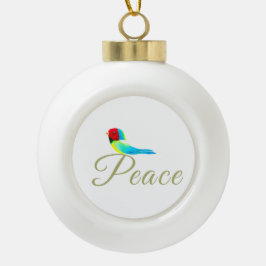 Holiday Little Bird  Messenger of Peace Keramik Kugel-Ornament