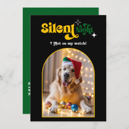 Holiday Luxe Funny Retro Pet Hund Weihnachten Foto
