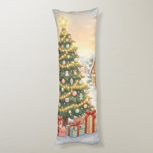Holiday Magic Christmas Pillow Seitenschläferkissen (Rückseite (Vertikal))