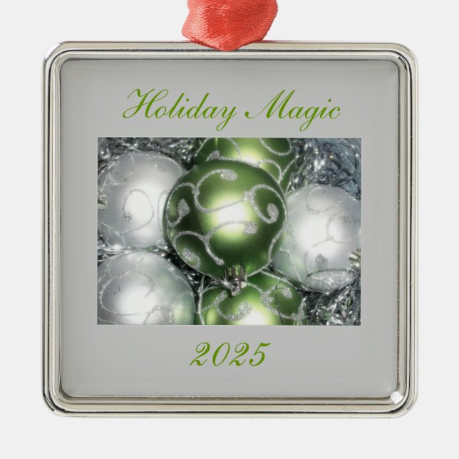 'Holiday Magic' Ornament 2025 Aus Metall (Vorne)