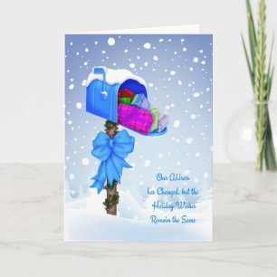Holiday Mailbox, Änderung der Adresse Weihnachtsgr Feiertagskarte