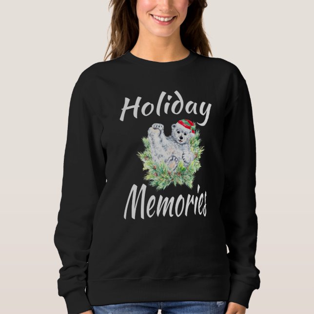 Holiday Memories Matching Family Group Polar Bear  Sweatshirt (Vorderseite)