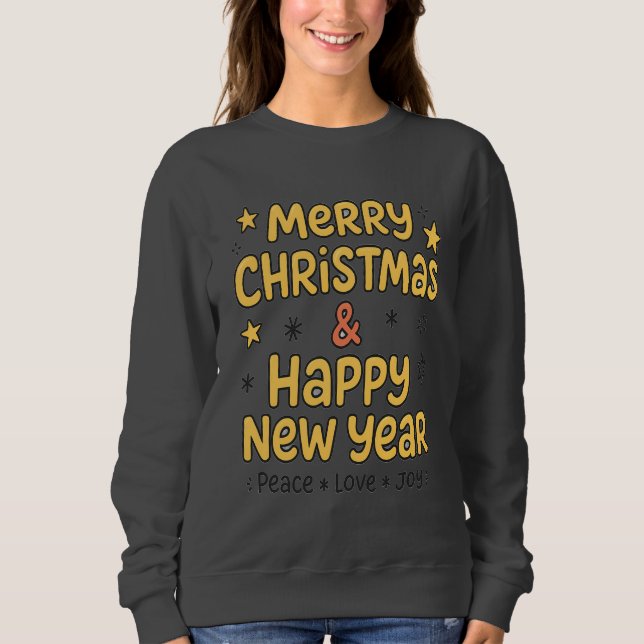 Holiday Merry Christmas Gift Sweatshirt for Women (Vorderseite)