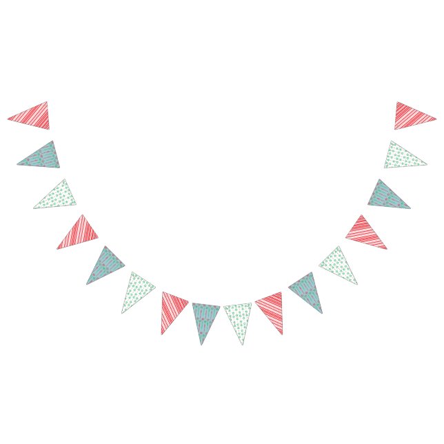 Holiday Mid Mod Triangle Bunt-Banner Wimpelkette (Alle)