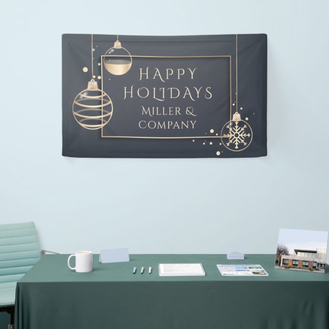 Holiday Modern Chic Corporate Weihnachten Banner (Messeveranstaltung)
