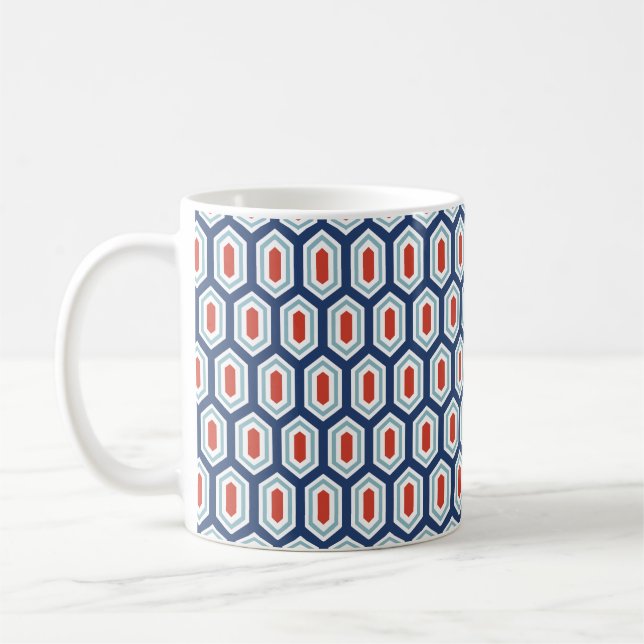 Holiday Modern Geometric Pattern Kaffeemaschine Ta Kaffeetasse (Links)
