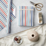 Holiday Modern Strip Wrapping Paper Geschenkpapier<br><div class="desc">Weitere Koordinationsgegenstände finden Sie in unserer Kollektion "Geschenke und eine Menorah".</div>