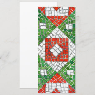 HOLIDAY MOSAIC 4x9.25 Flachkarte / Vertikal Feiertagskarte