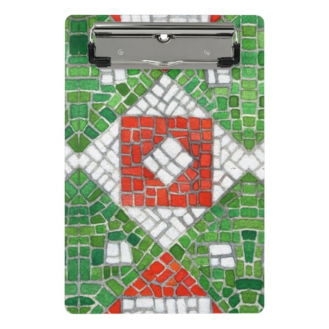 HOLIDAY MOSAIC Mini-Zwischenablage Mini Klemmbrett (Vorderseite)