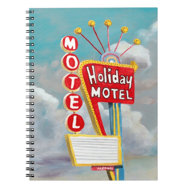 Holiday Motel Sign Notizblock (Vorderseite)