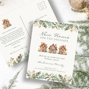 Holiday New Zuhause Postcard Ankündigungspostkarte