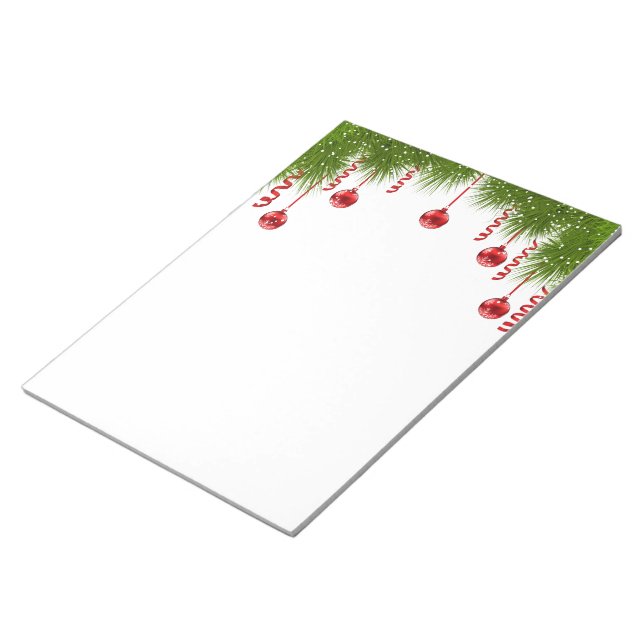 Holiday Notepad-Fir Bough Ornaments Notizblock (angewinkelt)