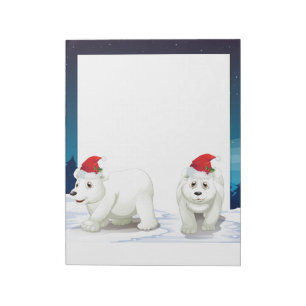 Holiday Notepad-Polar-Bären Notizblock