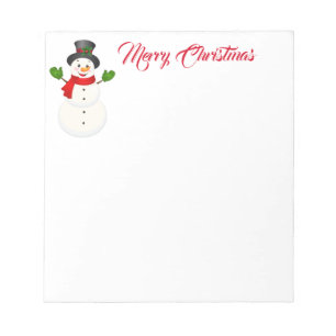 Holiday Notepad-Snowman Notizblock