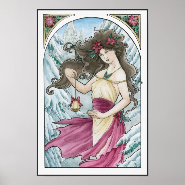 Holiday Nouveau Print Poster (Vorne)