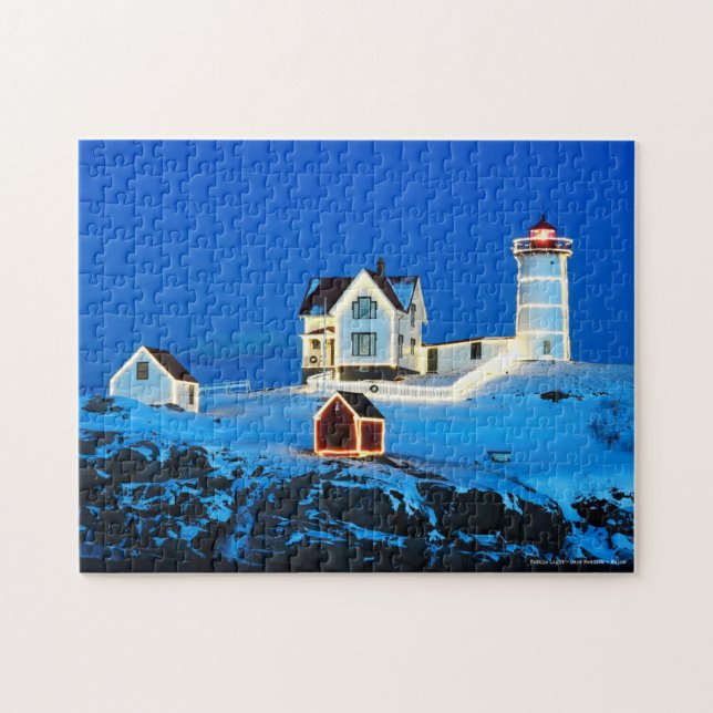 Holiday Nubble Lighthouse Puzzle (Horizontal)